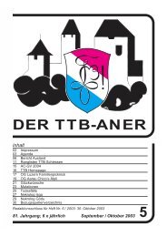 DER TTB-ANER - TTB Burgdorf