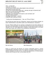 Bericht des gp vom 21. Mai 2005