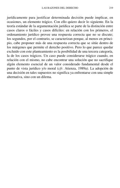 LAS RAZONES DEL DERECHO Teo rías de la ar gu men ta ción ju rí di ca