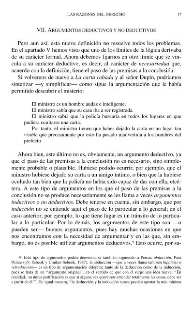 LAS RAZONES DEL DERECHO Teo rías de la ar gu men ta ción ju rí di ca