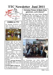 TTC Newsletter Juni 2011 - Tanz-Turnier-Club Erlangen e.V.