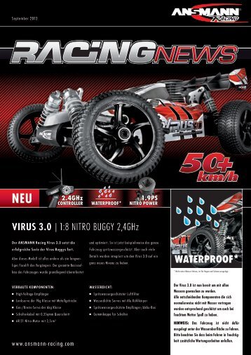 Virus 3.0 | 1:8 Nitro Buggy 2 4ghz WATERPROOF* - Ansmann