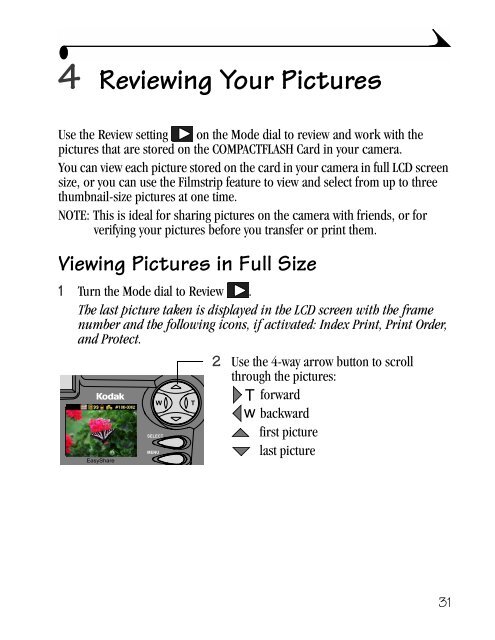 KODAK EASYSHARE DX4900 Zoom Digital Camera User's Guide