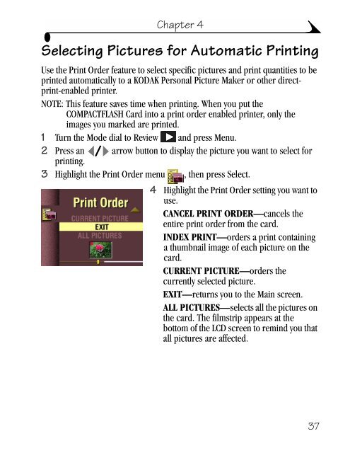 KODAK EASYSHARE DX4900 Zoom Digital Camera User's Guide