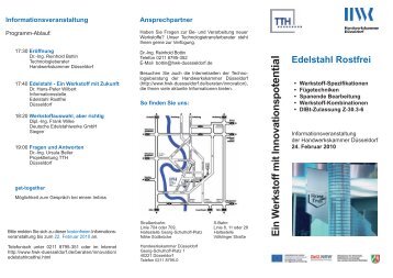 Der Flyer zur Veranstaltung als pdf - TTH-NRW