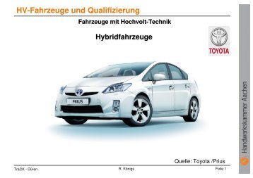 HV-Fahrzeuge und Qualifizierung - TTH-NRW