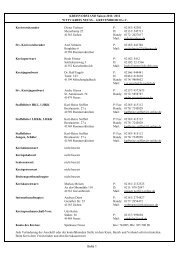 Adressverzeichnis - Tischtennis Kreisverband Neuss/Grevenbroich