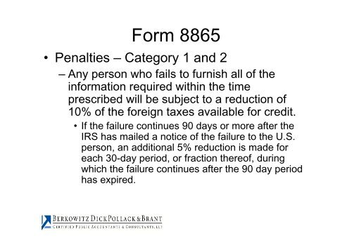 U.S. Income Tax Compliance