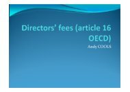Andy Cools, Arcalius, Opglabbeek, Belgium: Directors fees in an ...