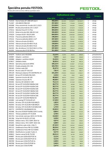 Å peciÃ¡lna ponuka FESTOOL