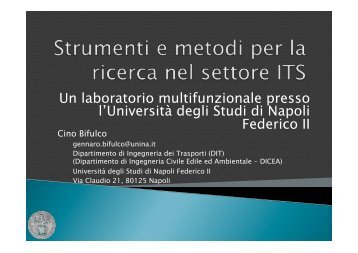 Gennaro Bifulco - Università Federico II di Napoli - Club Italia