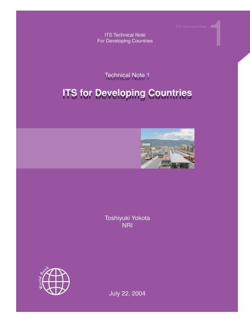 ITS for Developing Countries ITS for Developing Countries - TTS Italia