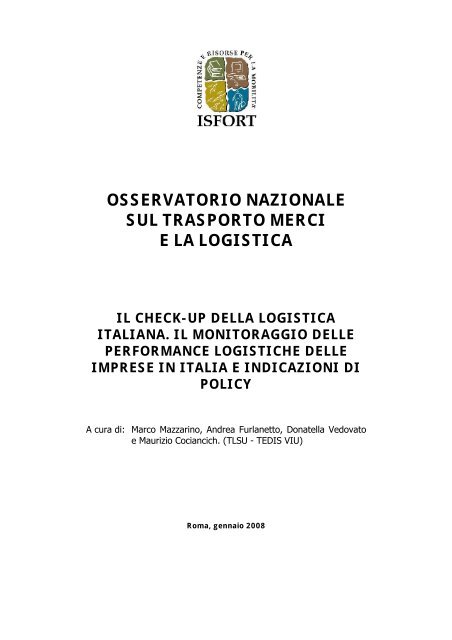 Il check-up della logistica italiana.pdf - TTS Italia