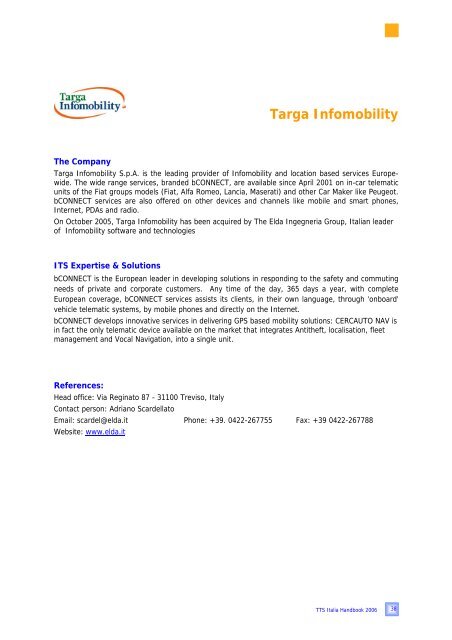 TTS Italia Handbook 2006