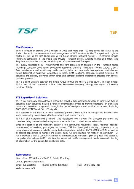TTS Italia Handbook 2006