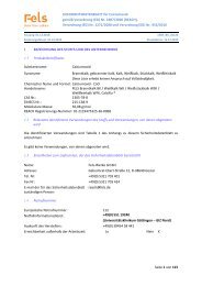Sicherheitsdatenblatt Calciumoxid / Branntkalk - Fels