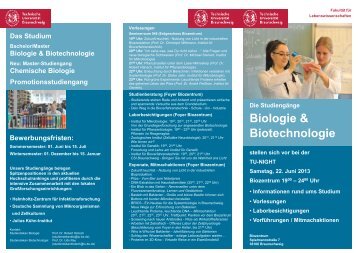 Flyer als PDF - Technische UniversitÃ¤t Braunschweig