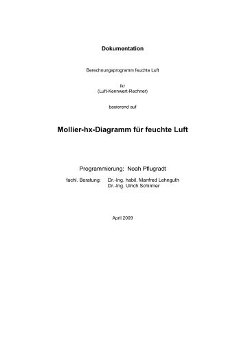 Mollier-hx-Diagramm für feuchte Luft - Technische Universität ...