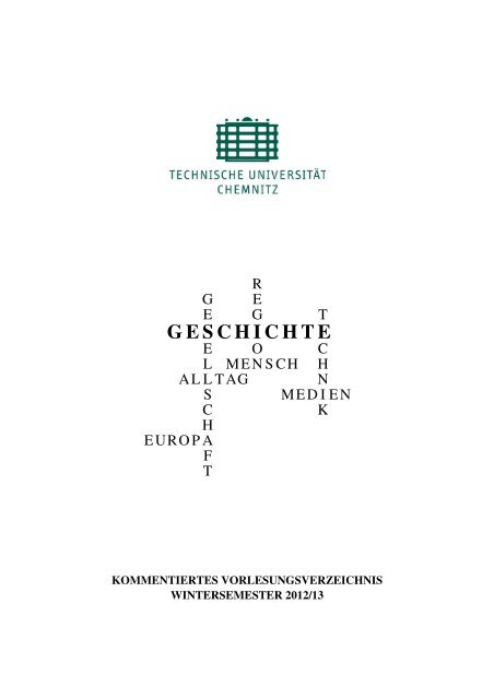 GESCHICHTE - Technische Universität Chemnitz