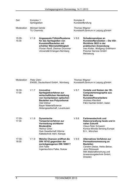 TECHNOMER 2013 - Technische Universität Chemnitz