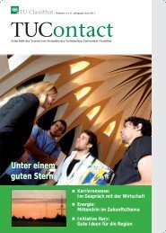 1. Ausgabe 2011 - Technische UniversitÃ¤t Clausthal