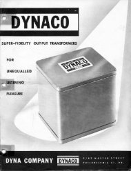 Dynaco super-fidelity output transformers catalog - tubebooks.org