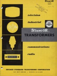 1959 Stancor transformers catalog - tubebooks.org