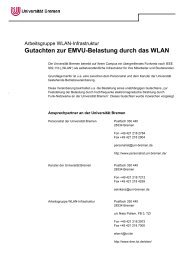 Gutachten zur EMVU-Belastung durch das WLAN