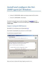 Install and configure the Net- SNMP agent for Windows