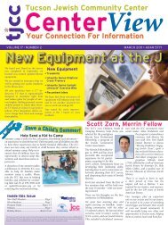 New Equipment at the J - Tucson Jewish Community Center