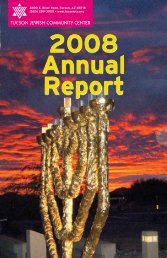 2008 Annual Report - Tucson Jewish Community Center