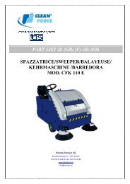 CFK110E - PART LIST - Cleanforce