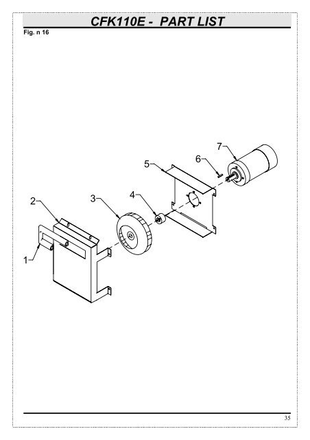 CFK110E - PART LIST - Cleanforce