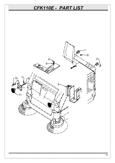 CFK110E - PART LIST - Cleanforce