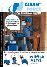 Pour le nettoyage des PROS Notre nouvelle gamme de ... - Cleanforce