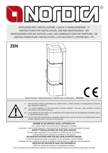 ISTRUZIONI PER L'INSTALLAZIONE, L'USO E LA MANUTENZIONE ...