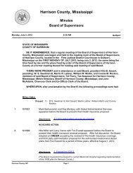 Official Agenda - Harrison County