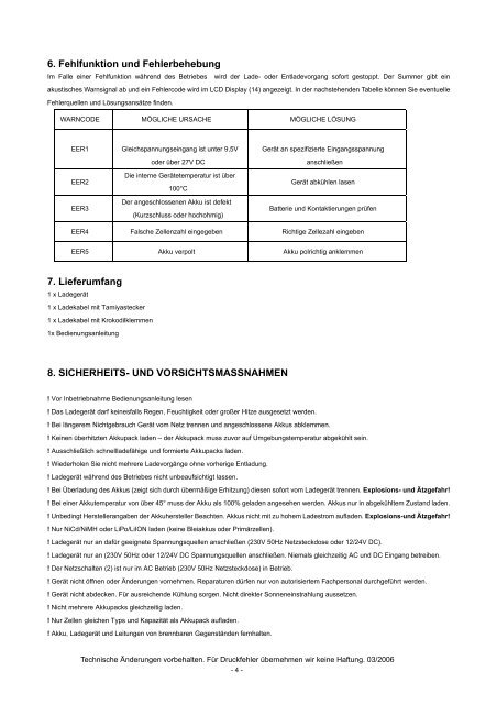 Bedienungsanleitung POWERBASE - Ansmann