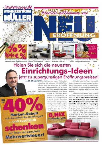 Neu-Eröffnung im Wohnzentrum Müller