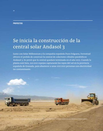 se inicia la construcción de la central solar Andasol 3 - Ferrostaal