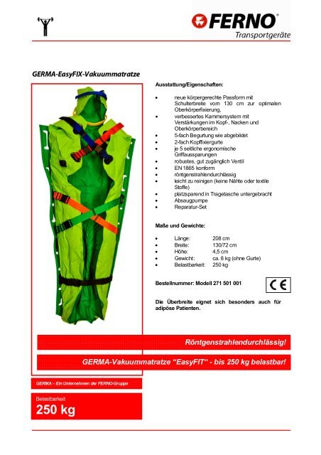 350 kg - FERNO Transportgeräte Gmbh