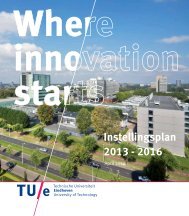 Instellingsplan 2013 - 2016 - Technische Universiteit Eindhoven