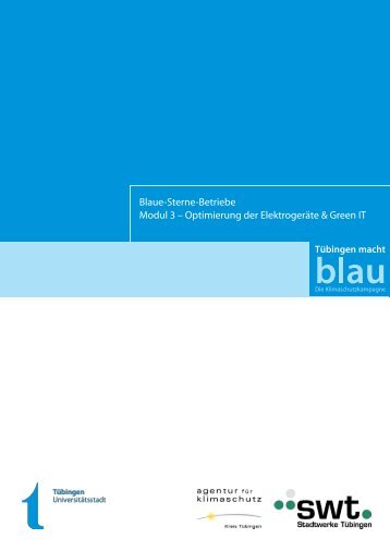 Broschüre Modul 3 - Tübingen macht blau