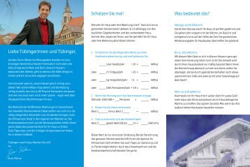 Gebäudesanierung - Tübingen macht blau