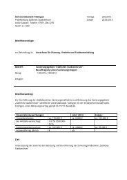 Universitätsstadt Tübingen Vorlage 266/2013 ... - in Tübingen