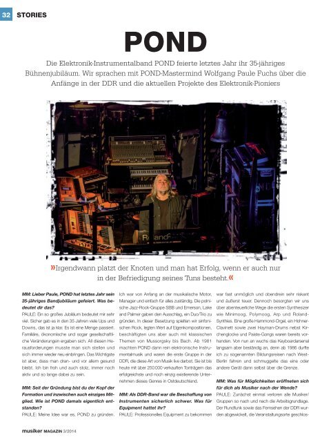 Musiker Magazin 03/2014