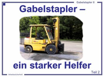 Gabelstapler â ein starker Helfer