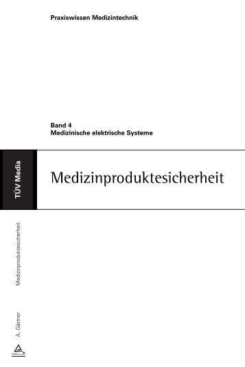 Medizinproduktesicherheit - TÃV-Verlag GmbH