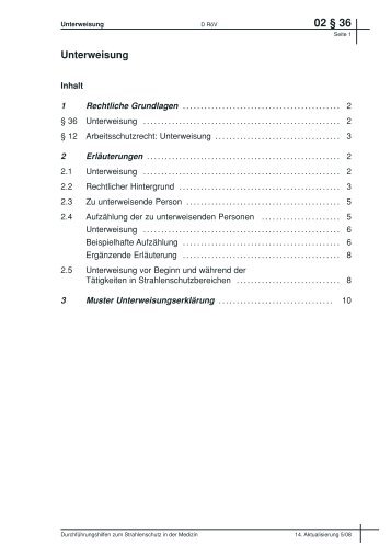 Beispielbeitrag Unterweisung - TÃV-Verlag GmbH