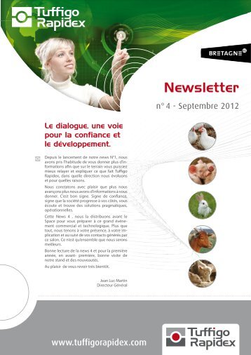 Newsletter n°4 - Septembre 2012 - Tuffigo-rapidex